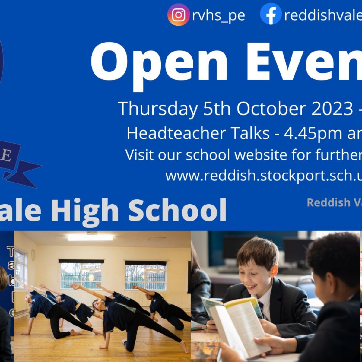 Reddish Vale High School Open Evening 2023